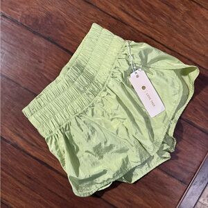 Love Tree Women's Lime Athletic Shorts